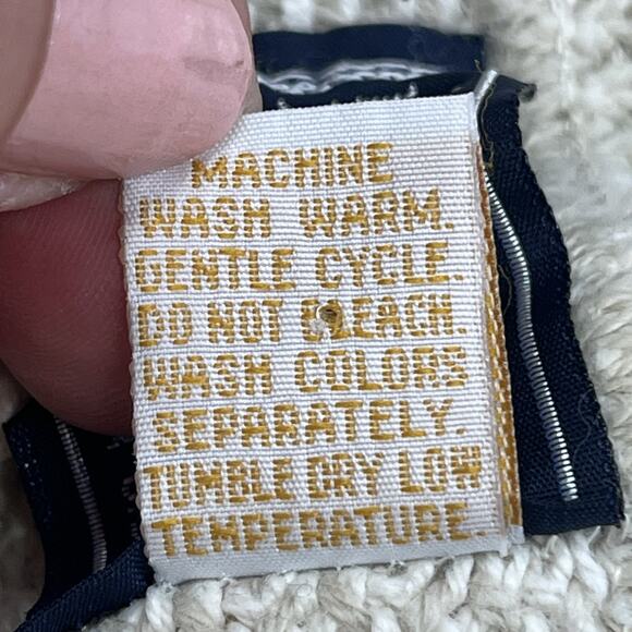 Vintage Peconic Bay Traders Waffle Knit Sweater Large Beige Fisherman Grandpa - Picture 10 of 13